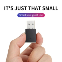 Mini Bluetooth-compatible 5.0 Transmitter Wireless Audio Adapter Low Latency USB Dongle for Home Stereo Speakers Laptop P9JB
