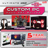 #   PCU. #   ULTIMATE PC SET PACKAGE / 5 Years Warranty / AMD RYZEN 5 5500 5600 7500F 7600X / RTX 30