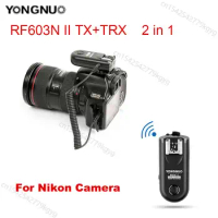YONGNUO RF603 II Wireless Flash Trigger Transmitter Receiver For Nikon D700 D300 D3100 D600 D610 Canon 5D Mark II III 6D 500D