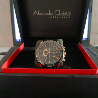 Jam Tangan Mewah Pria ALEXANDRE CHRISTIE ORIGINAL Crono dan Tanggal Aktif Tahan Air JTW0008