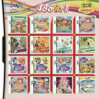 Girl Games 486 in 1 Video Games Cartridge for Nintendo NDS NDSL NDSi 3DS 2DS
