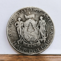1820緬因州百年紀念日半美元硬幣 仿古銀幣外國硬幣錢幣工藝品