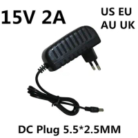 15V 2A AC DC Adapter Power Supply Charger 15 V Volt For Marshall Stockwell Portable Bluetooth Speaker 4091451 04091451 4091390