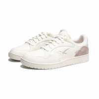【asics 亞瑟士】休閒鞋 米白 粉 皮革 麂皮 情侶 SKY COURT 男女(1201A226101)