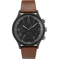 TIMEX 天美時 MK1 Chrono系列 經典復古手錶-棕x黑/42mm