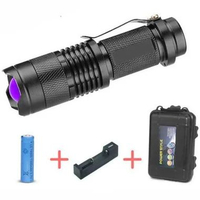 Senter LED XML-T6 8000 Lumens + Box + Battery + Charger Senter Tangan Super Terang Bahan Material Me