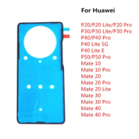 2Pcs Back Battery Cover Door Sticker Adhesive Glue Tape for Huawei P20 P30 P40 P50 Pro P40 Lite E 5G Mate 20 30 40 Repair