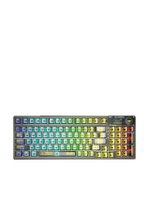 F98Pro คีย์บอร์ดไร้สาย Gasket Mechanical Keyboard 3IN1 Size 99% - Black รับประกันศูนย์ไทย 2 ปี