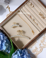 ins木質首飾托盤珠寶戒指項鏈展示陳列收納整理盤飾品盒看貨盤