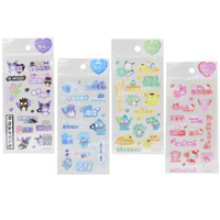 小禮堂 Sanrio 三麗鷗 裝飾貼紙組 (偶像應援) Kitty 酷洛米 大耳狗 帕恰狗