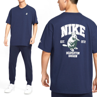 Nike As M Nsw Prem Retro Tee Gcel 男款 深藍色 寬鬆 棉質 短袖 IH0818-410