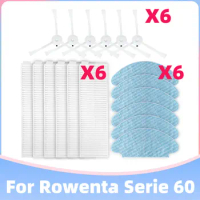 Compatible For Tefal Rowenta Explorer Serie 60 RG7447 RG7455 Hepa Air Filter Side Spin Brush Mop Cloth Rag Accessory Spare Part