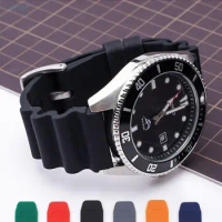 20mm 22mm Watch Band For Rolex Waterproof Diving Silicone Bracelet For Omega Seiko SKX007 SRP777J1 Sports Strap For Citizen