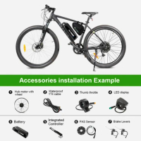 E bike Conversion Kits 48V 500W Rear Hube Motor Wheel 26in Electric Bike Kit Ebike Conversion Kit with Hailong Battery 48V 13Ah