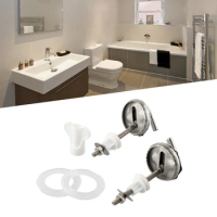 Stainless Steel Seat Hinge Flush Toilet Cover Mounting Connector Toilet Lid Hinge Mounting Fittings Replacement Parts