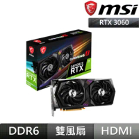 【MSI 微星】RTX3060 GAMING X 12G 顯示卡+微星 M480 1TB Gen4 PCIE SSD(限制算力)