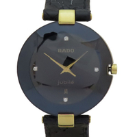 【二手名牌BRAND OFF】RADO 雷達錶 Ceramica 黑色陶瓷 錶盤 石英腕錶 129.3575.4N