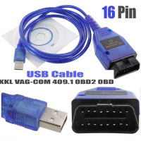 ประสบการณ์ VAG-COM USB KKL 409.1 OBD2สแกนเนอร์ OBD vcds vwudiseat A ++