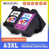 IBOQVZG For HP63 Ink Cartridge Compatible For HP 63XL Ink Cartridge Deskjet 2130 2131 3630 4250 5230 5232 5255 3632 3633 Printer