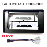 2 Din Car Radio Fascia cable wire For TOYOTA IST 2002-2005 Android 10.1" Big Screen Audio Dash Fitting Panel Kit