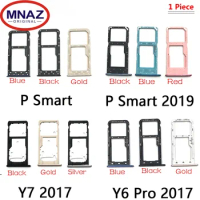 Sim Card Tray for Huawei P Smart 2019 Sim Card Slot SD Card Tray Holder Adapter for Huawei Y7 Y6 Pro 2017