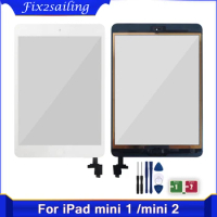 NEW For iPad Mini 1 Mini 2 A1432 A1454 A1455 A1489 A1490 A1491 Touch Screen Digitizer + IC Chip Connector Flex TouchScreen Panel