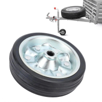 Roda Bicu RV, 8 Inci, Rumah Pantai, Tugas Berat, Kapasiti Beban 1500lbs, Roda Kastor Pusing Rim 54mm