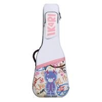 音樂驛站 x IKARIKUMA Designer系列吉他琴袋 D3粉白色 木吉他/電吉他琴袋