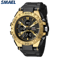 SMAEL Digital Watch for Men Waterproof Creative Silicone Strap Sport Watch