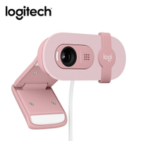【Logitech 羅技】BRIO 100 網路攝影機 玫瑰粉【三井3C】
