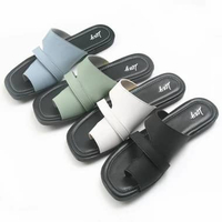 Lexy MAGDALENA Sandal Wanita Teplek Flat Slip On Putih,37