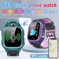 Q12 Q19 Kids Smart Watch Call Voice Mini Flashlight Touch Screen Watch LBS Location Tracking Childre