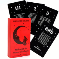 11.2*6cm Oracle In Spanish, Angel Number Messages, 53 Cards, Tarot Cards Deck, Fortune Telling Cards, Spanish Version