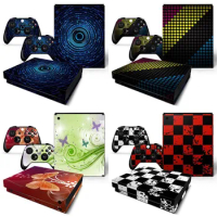 Full Cover Skin Sticker Decal For Microsoft Xbox One X Console and 2 Controllers For Xbox One X Skins Sticker Vinyl Protector