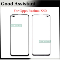For Oppo Realme X50 X50m 5G RMX2051 RMX2025 RMX2144 RMX2025CN RMX2142 Front Touch Screen Glass Outer Lens Replacement
