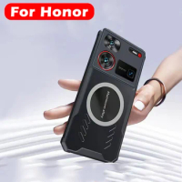 Original Case For Honor 90 Lite Wireless Charging Back Cover Case For Honor X9A X8A X7A Heat Dissipation Shell