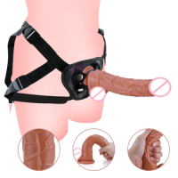 Harness Women Panties Realistic Penis Cock Strap-On Strapon Dildo With Suction Cup Dildo Belt Harness Sex Toys for Lesbian
