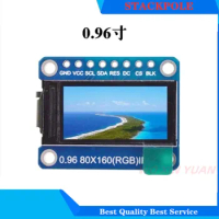 TFT Display 0.96/1.3/1.44/1.8 inch IPS 7P SPI HD 65K Full Color LCD Module ST7735 Drive IC 80*160 (Not OLED) For Arduino