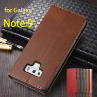 Leather Case for Samsung Galaxy Note 9 / Galaxy Note9 SM-N960F Holster Magnetic Attraction Cover Wallet Flip Case Fundas Coque