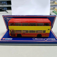 Diecast 1:76 Scale Double-decker Bus Alloy Car Model Die-cast Toy Collection Display Gifts