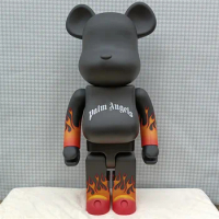 New Bearbrick 70cm 1000% Bearb Doll The Flame Bear@bricklys Figure Action Figures Sitting room place adornment action figure