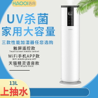 110v加湿器 浩奇新款家用加濕器大容量大霧量智能落地式空氣凈化UV殺菌增濕機
