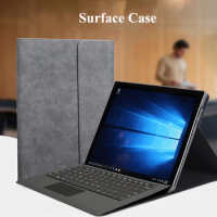Laptop Tablet Case for Microsoft Surface Pro 3 4 5 6 Go PU Leather Stand Cover for Surface Pro 6 5 4 12.3'' Bracket Case Bag