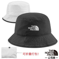 美國 The North Face 雙面 SUN STASH 抗UV 漁夫帽.圓盤帽_CGZ0-KY4 黑/白 N