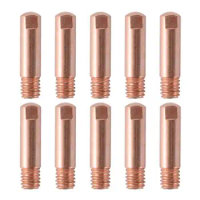 0.8/1.0/1.2mm 10 Pcs High Quality MB-15AK Mig/Mag Welding Torch Contact Tips Thread Gas Nozzle Conductive Soldering Accessories