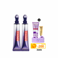 【LOREAL Paris 巴黎萊雅】玻尿酸眼霜級撫紋精華霜-按摩頭版30ml_2入組(眼霜/冰熨斗/小S徐熙娣代言)