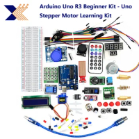 Arduino Uno R3 Beginner Kit - Uno Stepper Motor/Servo/1602 LCD Stepper Motor Learning Kit