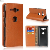 Deluxe Wallet Case for Sony Xperia XZ2 Compact premium leather Phone Case Flip Cover for Sony XZ2 Compact Bags