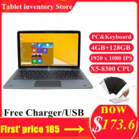 Flash Sales 11.6 INCH 2 IN 1 Tablet PC 4GBDDR+128GB With Docking Keyboard NC01 Windows 10 CPU 8300  1920 x 1080 IPS Dual Camera
