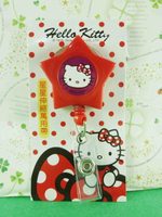 【震撼精品百貨】Hello Kitty 凱蒂貓 伸縮萬用扣-星紅大頭 震撼日式精品百貨